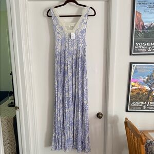 NWT Free People Floral Maxi Dress with Lace Detail